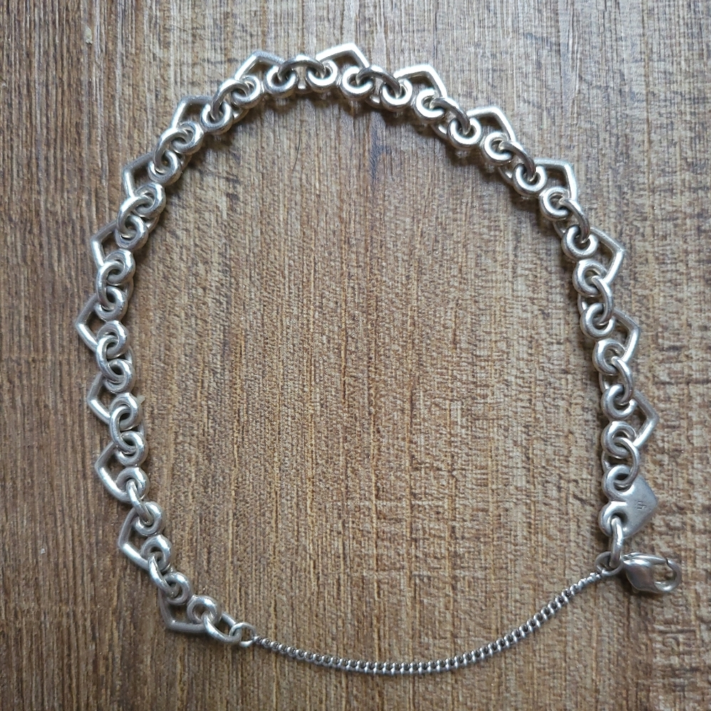 James Avery Heart Link charm bracelet